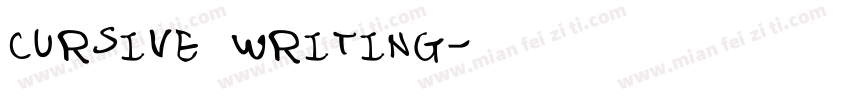 CURSIVE WRITING字体转换